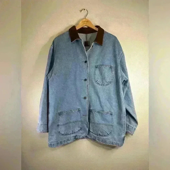 Vintage Sunbelt Denim Moose Jacket | Size Large | Denim - Picture 2 of 4